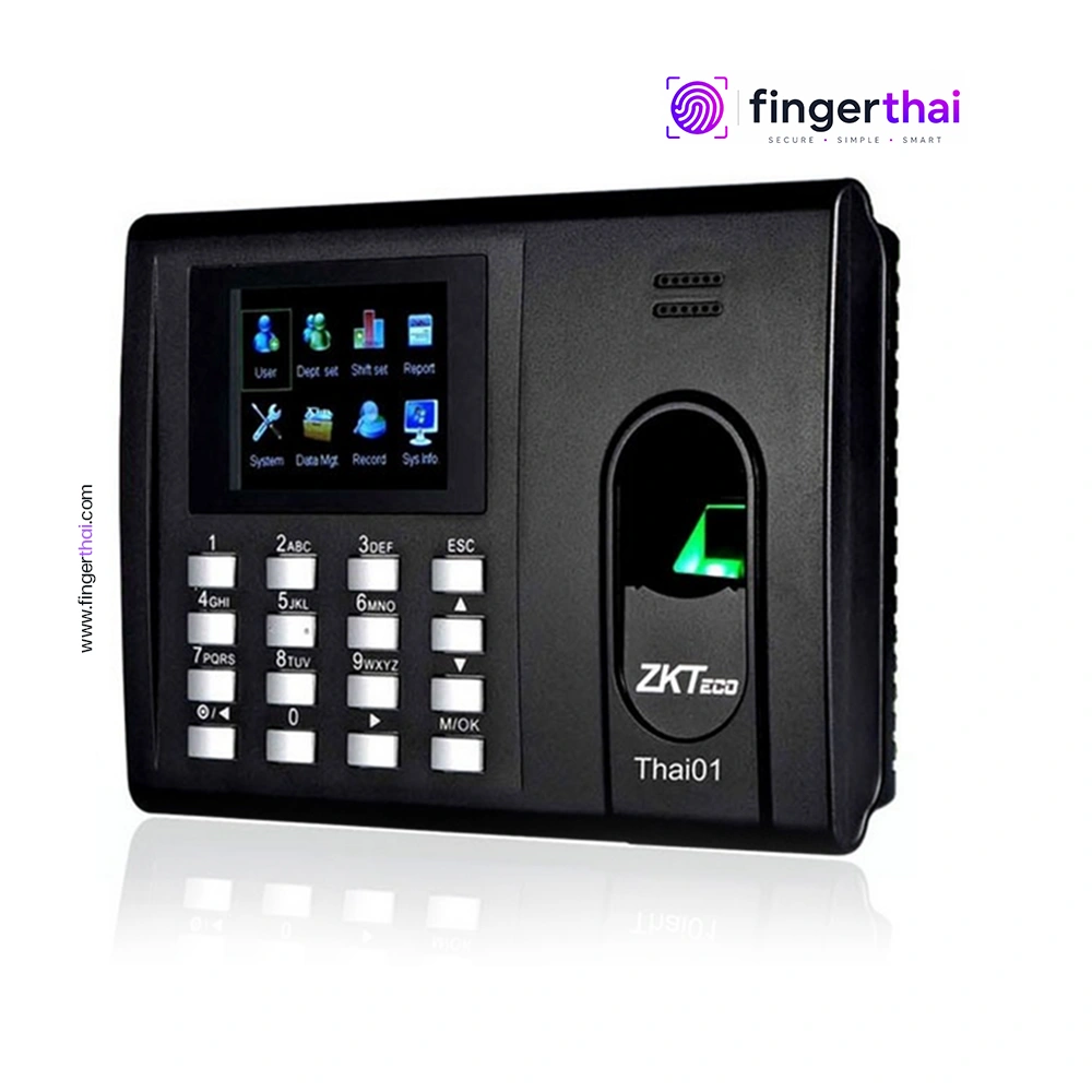 เครื่องสแกนลายนิ้วมือลงเวลาทำงาน ZKThai01 (Fingerprint Time Attendance System)