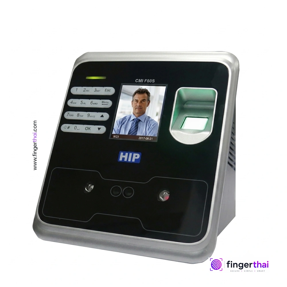 HIP CMiF68S เครื่องสแกนใบหน้า ลายนิ้วมือ และบัตร RFID เครื่องสแกนลายนิ้วมือ เครื่องสแกนใบหน้า ลงเวลา Access Control