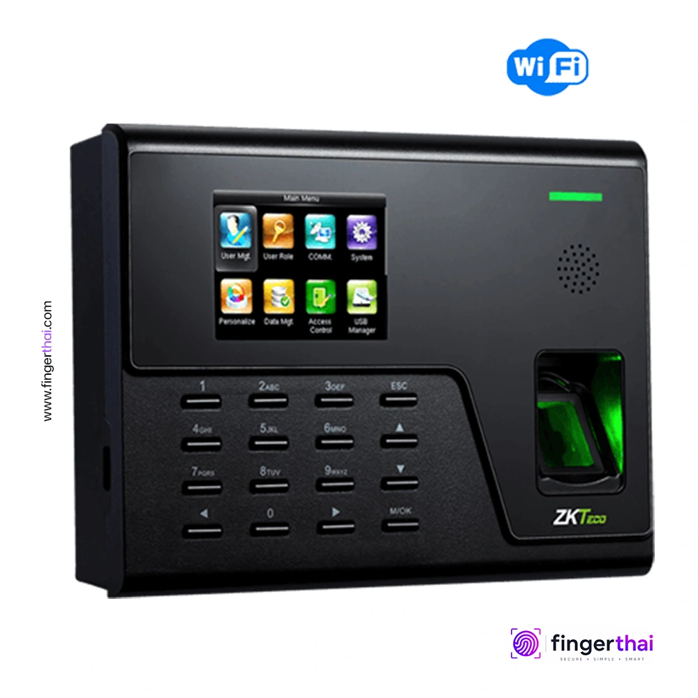 ZKTeco UA760 เครื่องสแกนลายนิ้วมือและบัตร RFID สำหรับลงเวลาทำงาน รองรับ WiFi เครื่องสแกนลายนิ้วมือ เครื่องสแกนลายนิ้วมือ Access Control