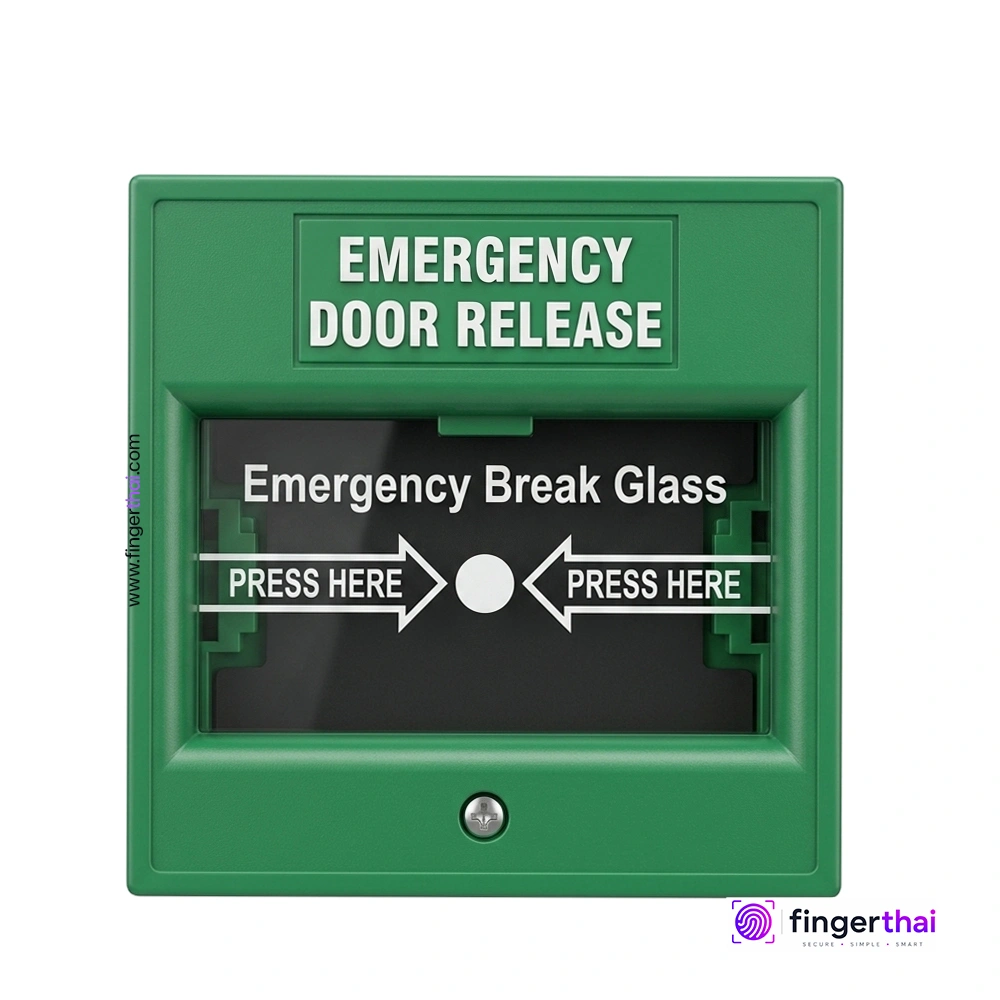 Break Glass Access Control Emergency Door Release (ปุ่มทุบกระจกฉุกเฉินสำหรับระบบควบคุมประตู) เครื่องสแกนลายนิ้วมือ อุปกรณ์เสริม Accessories  Access Control