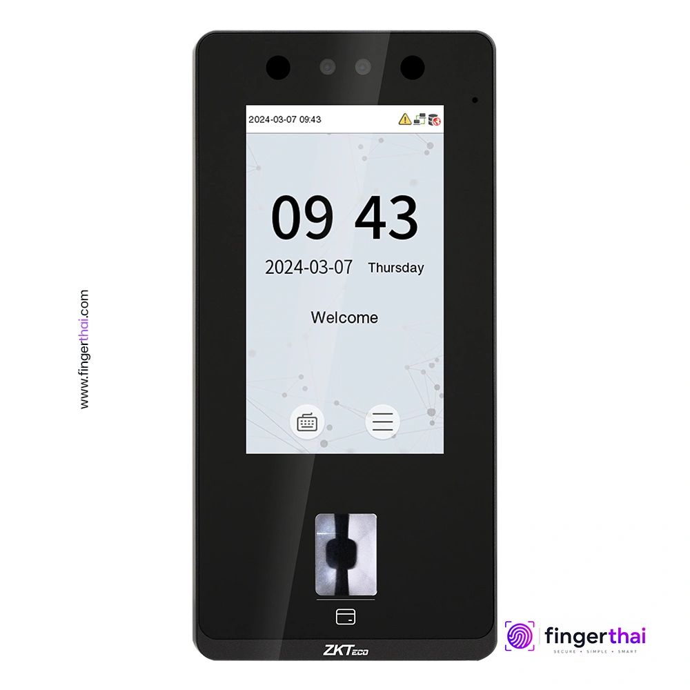 ZKTeco SenseFace 4A เครื่องสแกนใบหน้า AI ลายนิ้วมือ และบัตร RFID เครื่องสแกนลายนิ้วมือ เครื่องสแกนใบหน้า ลงเวลา Access Control