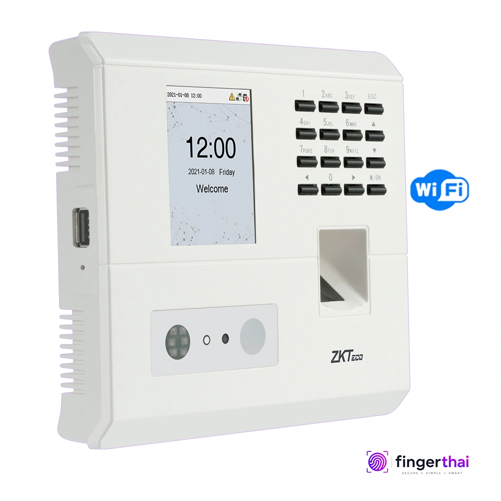 ZKTeco MB10+ เครื่องสแกนใบหน้าและลายนิ้วมือ บันทึกเวลาทำงาน พร้อมระบบควบคุมประตู เครื่องสแกนลายนิ้วมือ เครื่องสแกนใบหน้า ลงเวลา Access Control