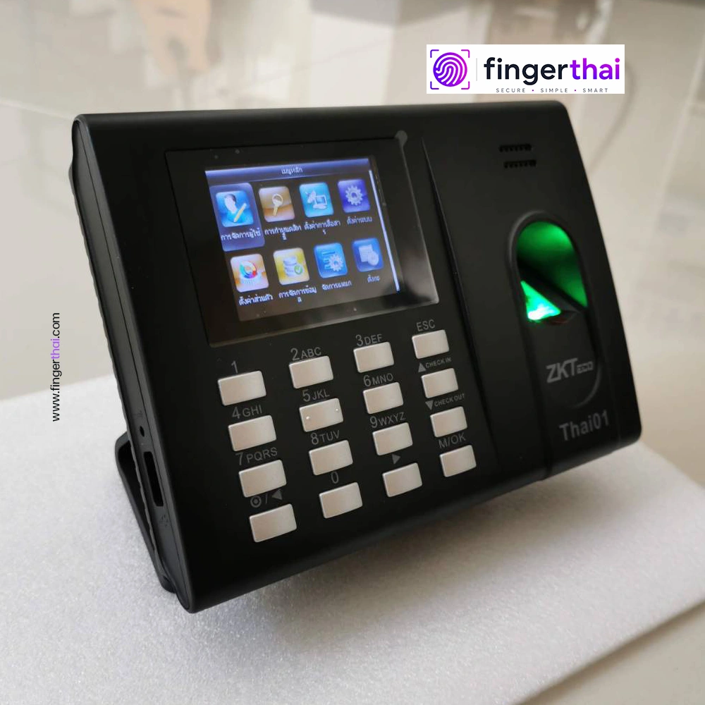เครื่องสแกนลายนิ้วมือลงเวลาทำงาน ZKThai01 (Fingerprint Time Attendance System)