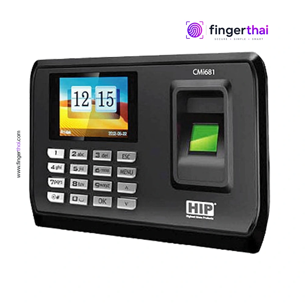 เครื่องสแกนลายนิ้วมือลงเวลาทำงาน HIP CMI681S (Fingerprint Time Attendance System)