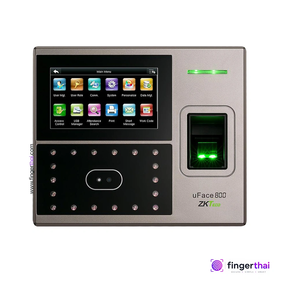 ZKTeco UFace800 เครื่องสแกนใบหน้า ลายนิ้วมือ เครื่องสแกนลายนิ้วมือ เครื่องสแกนใบหน้า ลงเวลา Access Control